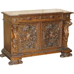 Pamono Antique French Sideboard in Walnut, 1850 Clearance