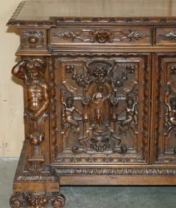 Pamono Antique French Sideboard in Walnut, 1850 Clearance