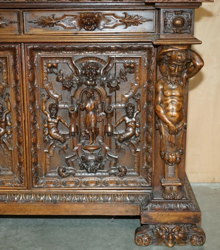 Pamono Antique French Sideboard in Walnut, 1850 Clearance