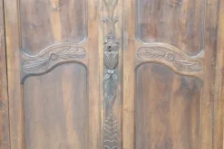 Pamono Antique French Wardrobe in Solid Walnut, 1770s