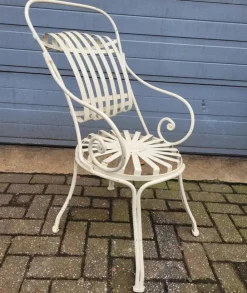 Pamono Antique French Wrought Iron Bistro Chairs, Set of 4 Online