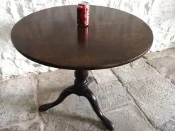 Pamono Antique George III Birdcage Tilt Top Wine Table in Red Walnut, 1760 Clearance