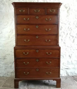 Pamono Antique George III Mahogany Tallboy, 1760 Best