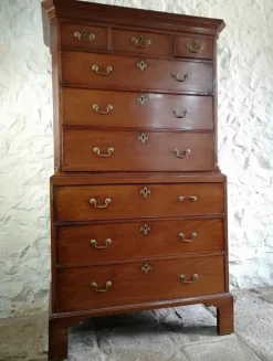 Pamono Antique George III Mahogany Tallboy, 1760 Best