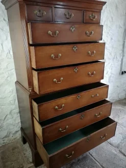 Pamono Antique George III Mahogany Tallboy, 1760 Best