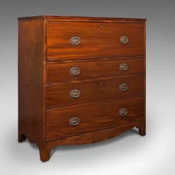 Pamono Antique Georgian English Secretaire Cabinet with Chest of Drawers & Desk New