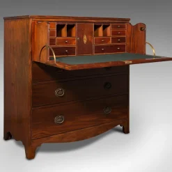 Pamono Antique Georgian English Secretaire Cabinet with Chest of Drawers & Desk New
