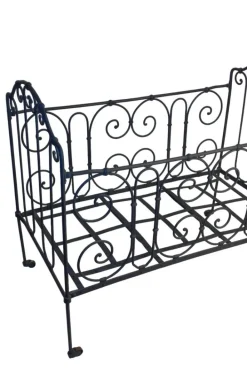 Pamono Antique Gray Wrought Iron Children's Bed, 1890s