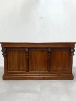 Pamono Antique Handcarved Counter with Bookcase Best