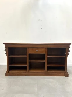 Pamono Antique Handcarved Counter with Bookcase Best