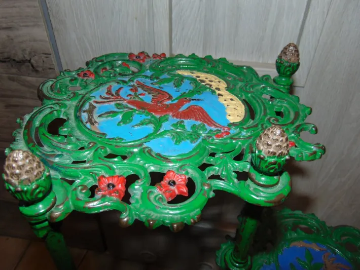 Pamono Antique Industrial German Brass Garden Table Discount