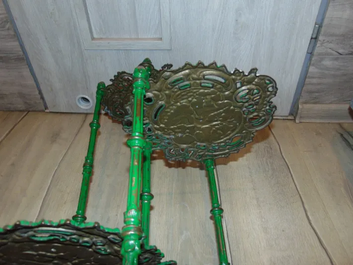 Pamono Antique Industrial German Brass Garden Table Discount
