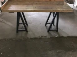 Pamono Antique Industrial Hungarian Butcher's Block Worktable New