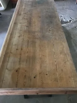 Pamono Antique Industrial Hungarian Butcher's Block Worktable New