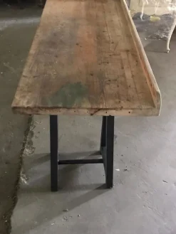 Pamono Antique Industrial Hungarian Butcher's Block Worktable New