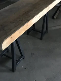 Pamono Antique Industrial Hungarian Butcher's Block Worktable New