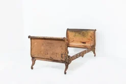 Pamono Antique Industrial Single Bed in Wrought Iron, 1890s Sale