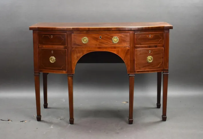 Pamono Antique Inlaid Mahogany Sideboard, 1890s Clearance