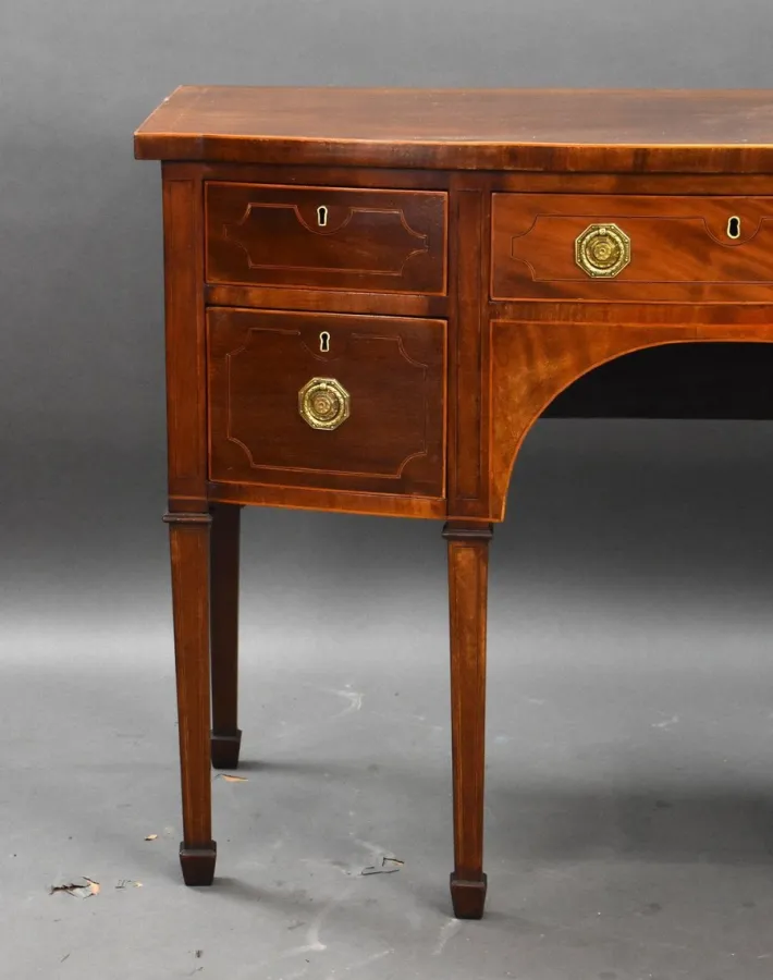 Pamono Antique Inlaid Mahogany Sideboard, 1890s Clearance