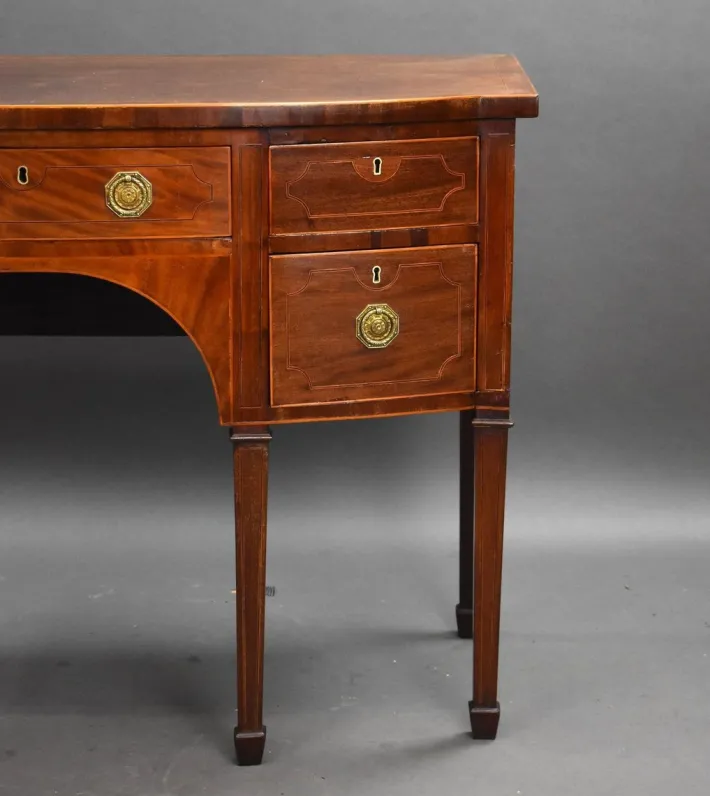 Pamono Antique Inlaid Mahogany Sideboard, 1890s Clearance