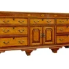 Pamono Antique Inlaid Oak Dresser Base, 1760s Hot