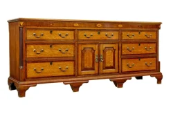 Pamono Antique Inlaid Oak Dresser Base, 1760s Hot