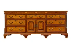 Pamono Antique Inlaid Oak Dresser Base, 1760s Hot