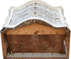 Pamono Antique Italian Painted Carved Serpentine Chest of Drawers, 1920s Discount