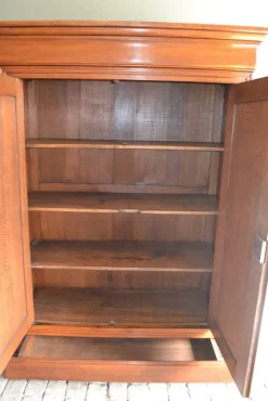 Pamono Antique Louis Philippe Oak Maiden Wardrobe Clearance