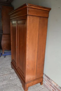 Pamono Antique Louis Philippe Oak Maiden Wardrobe Clearance