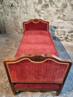 Pamono Antique Louis XV French Adjustable Beechwood Frame Daybed, 1920s