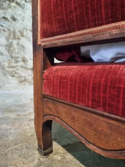 Pamono Antique Louis XV French Adjustable Beechwood Frame Daybed, 1920s