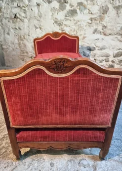 Pamono Antique Louis XV French Adjustable Beechwood Frame Daybed, 1920s