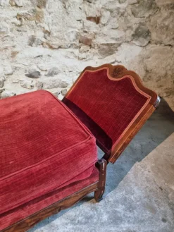 Pamono Antique Louis XV French Adjustable Beechwood Frame Daybed, 1920s