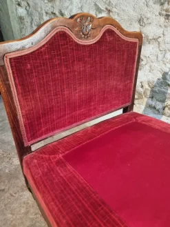 Pamono Antique Louis XV French Adjustable Beechwood Frame Daybed, 1920s