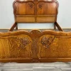 Pamono Antique Louis XV French Carved Double Bed