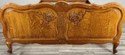 Pamono Antique Louis XV French Carved Double Bed