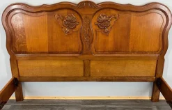Pamono Antique Louis XV French Carved Double Bed
