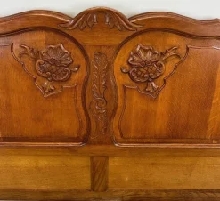 Pamono Antique Louis XV French Carved Double Bed
