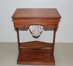 Pamono Antique Mahogany and Mahogany Veneer Sewing Table New