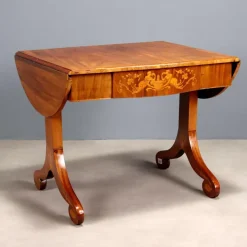 Pamono Antique Mahogany Scroll Desk Hot