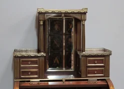 Pamono Antique Mahogany Veneer Secretaire