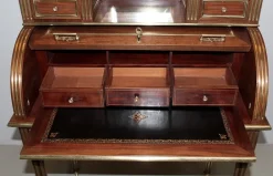 Pamono Antique Mahogany Veneer Secretaire