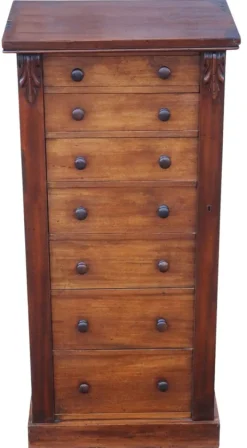 Pamono Antique Mahogany Wellington Chest of 7 Drawers, 19th Century Online