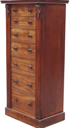 Pamono Antique Mahogany Wellington Chest of 7 Drawers, 19th Century Online