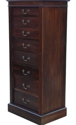 Pamono Antique Mahogany Wellington Chest of 8 Drawers, 1915 Hot