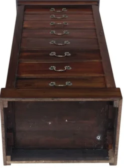 Pamono Antique Mahogany Wellington Chest of 8 Drawers, 1915 Hot