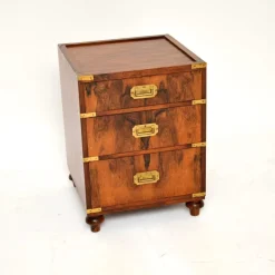Pamono Antique Military Campaign Side Chest of Drawers, 1930s Online