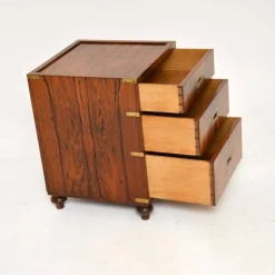 Pamono Antique Military Campaign Side Chest of Drawers, 1930s Online