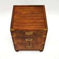 Pamono Antique Military Campaign Side Chest of Drawers, 1930s Online